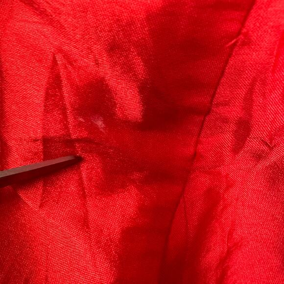 Free People Womens Party Taffeta Embellished Sequin Waistband Red Maxi Skirt 0 - Picture 6 of 11